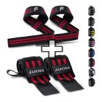 Profit Sports Premium Red Wrist Wraps for Weightlifting & Strength Training