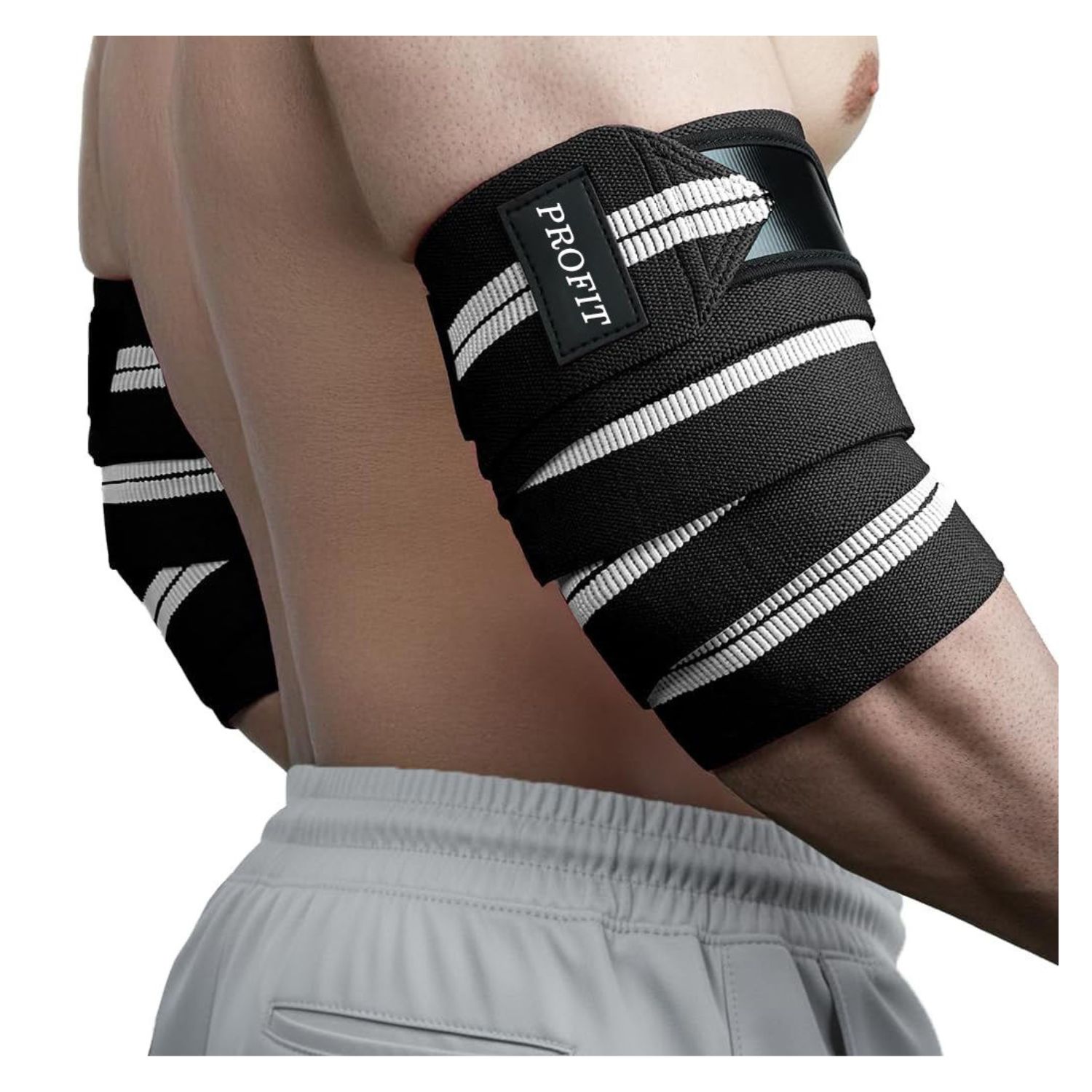 Lightweight Soft Elbow Wraps – Custom Logo Unisex Powerlifting & Training Support - Image 3