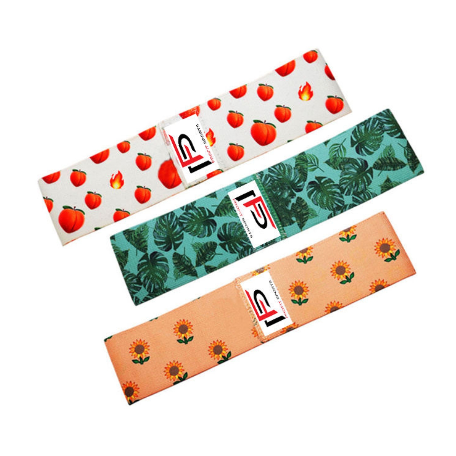 Custom Logo Hip Circle Peach Design Exercise Bands