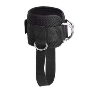 Professional Neoprene Ankle Strap – Adjustable Double D-Ring Cable Machine Support