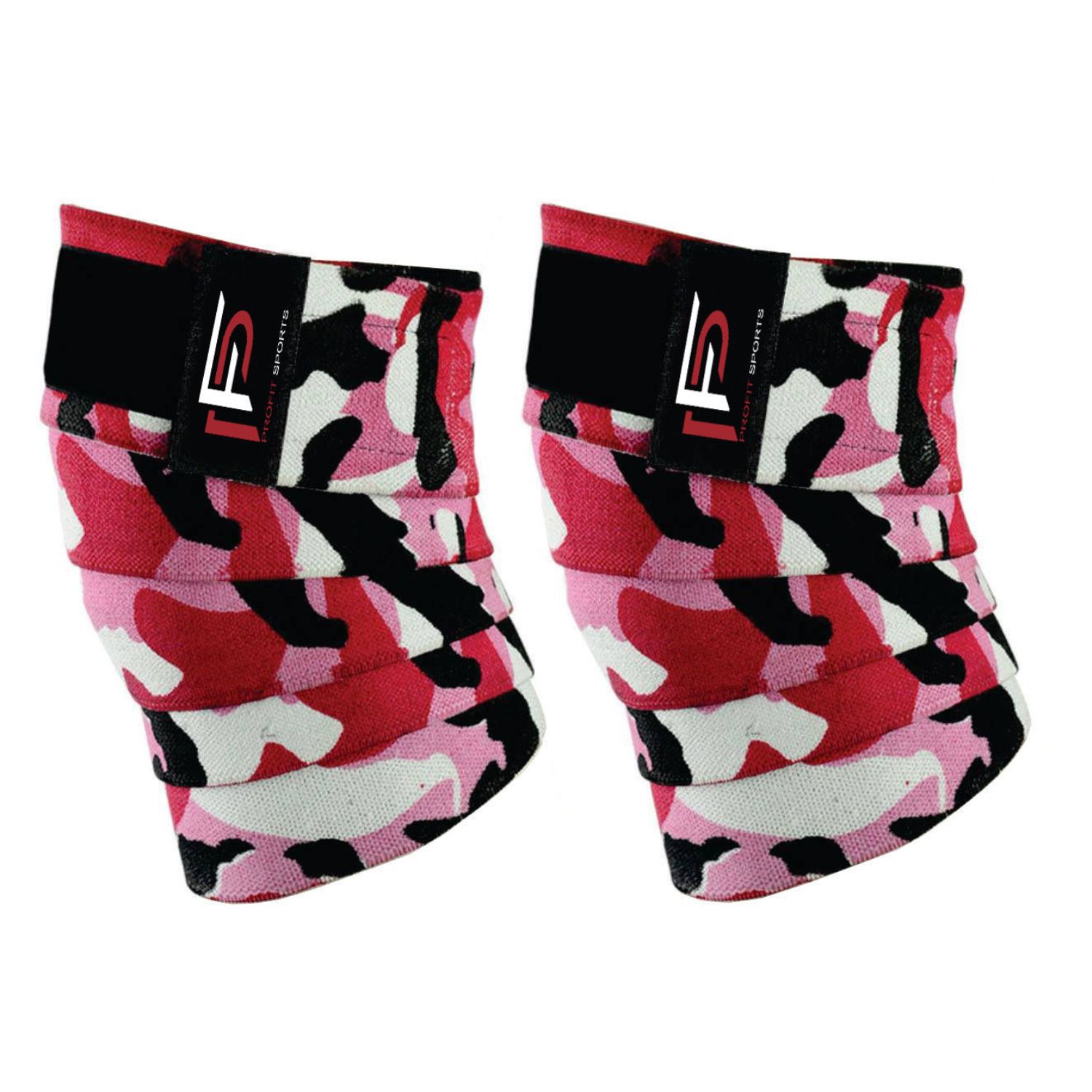 Gray Camo Non-Slip Knee Wraps for Weightlifting & Gym Training - Image 3