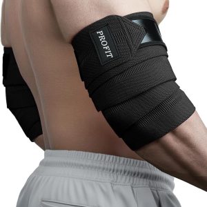 Heavy Duty Soft Elbow Wraps – Adjustable Elastic Weightlifting & Powerlifting Support