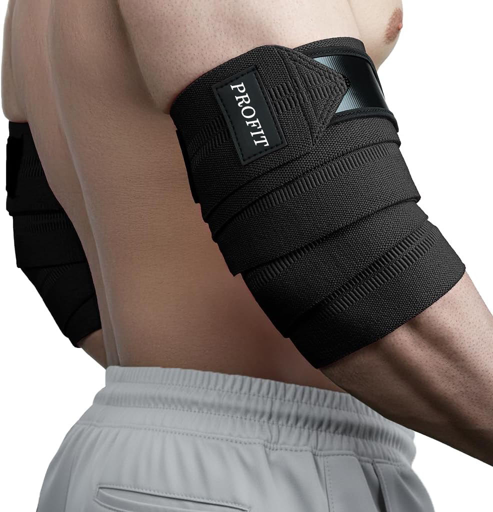 Heavy Duty Soft Elbow Wraps – Adjustable Elastic Weightlifting & Powerlifting Support