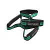 Green Figure 8 lifting straps for deadlifts, wholesale private label