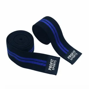 Black blue elbow wraps for powerlifting, wholesale private label