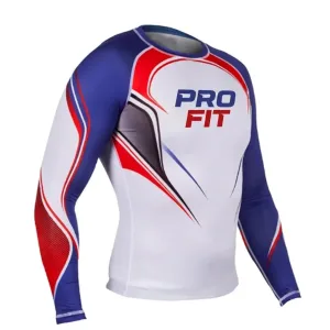 White full sleeves rash guard for BJJ training, wholesale private label