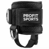 wholesale Black ankle strap for cable machine workouts, custom private label