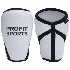 White elbow sleeves for weightlifting, wholesale private label