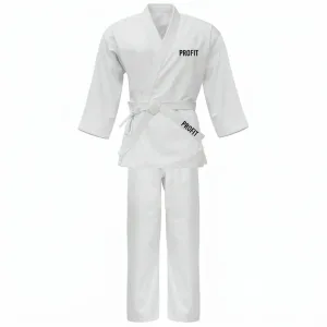 White karate uniform gi for training, wholesale private label