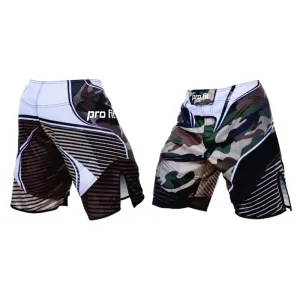 Camo MMA shorts for fight training, wholesale private label