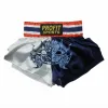 White navy Thai shorts for MMA training, wholesale private label