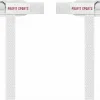 White D ring cuff straps for cable machine, wholesale private label