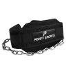 Black nylon dip belt with steel chain, wholesale private label