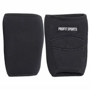 Black elbow sleeves for weightlifting, wholesale private label