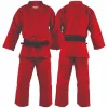 Red judo uniform judogi for training, wholesale private label