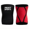 Red black knee sleeves for squats, wholesale private label