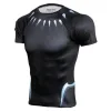 Black graphic rash guard for BJJ training, wholesale private label
