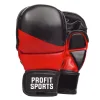 Red MMA gloves for grappling training, wholesale private label