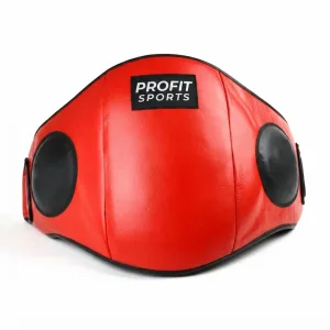 Red belly guard for boxing sparring, wholesale private label