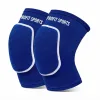 Blue padded knee protector for boxing sparring, wholesale private label