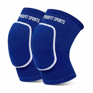 Blue padded knee protector for boxing sparring, wholesale private label