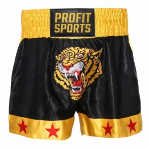 Gold tiger Thai shorts for MMA, wholesale private label