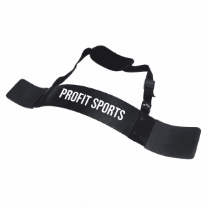Black padded arm blaster for gym bicep curls, wholesale private label