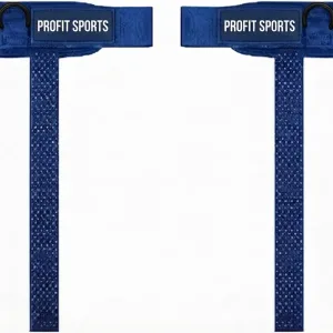 Blue D ring cuff straps for cable machine, wholesale private label