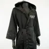 Black sequin boxing robe for fight night, wholesale private label