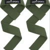 Green lifting straps for deadlifts, wholesale private label