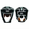 Black white boxing head guard for sparring, wholesale private label