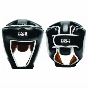Black white boxing head guard for sparring, wholesale private label