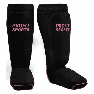 Black pink shin guard for MMA training, wholesale private label