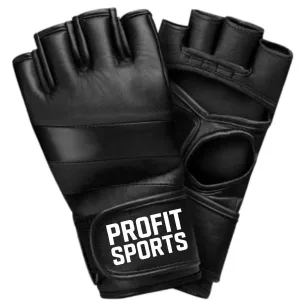 Black MMA gloves for grappling training, wholesale private label
