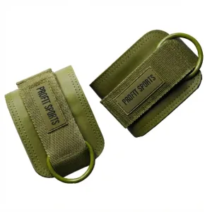 Wholesale Olive green ankle strap for gym cable machines, custom private label