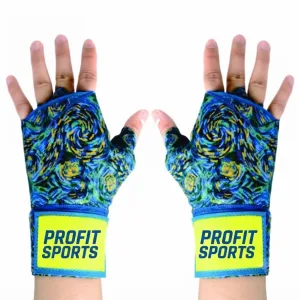 Blue starry night hand wraps, wholesale private label
