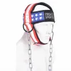 USA flag head harness for neck training, wholesale private label