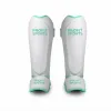 White mint shin pads for Muay Thai training, wholesale private label