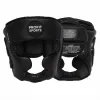 Black boxing head guard for sparring, wholesale private label