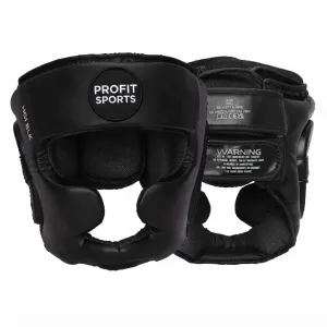 Black boxing head guard for sparring, wholesale private label