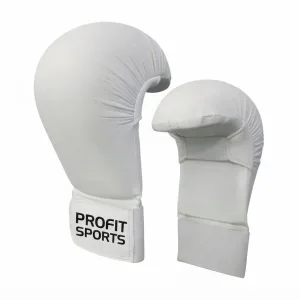 White karate mitts for martial arts training, wholesale private label