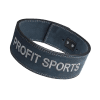 Navy leather lever belt for powerlifting, wholesale private label