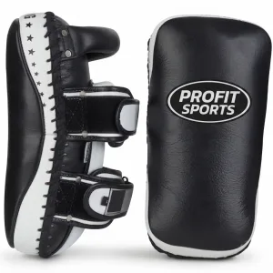 Black white kick pads for Muay Thai training, wholesale private label