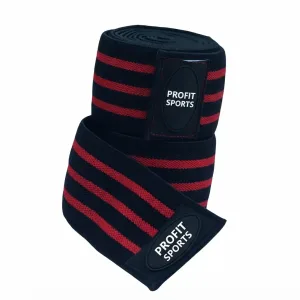 Black red elbow wraps for powerlifting, wholesale private label